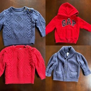 Gap Sweaters & Hoodie - 12-18 mos (4 items)
